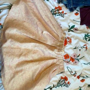 Talula skirt pink & gold shiny